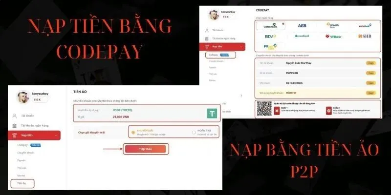 Nạp tiền CodePay với tốc độ xử lý giao dịch nhanh gọn